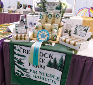 New Product Zone, Second Place- Fir Needle Products from Bedrock Tree Farm