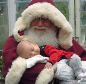 Father Christmas with Baby Annabelle
