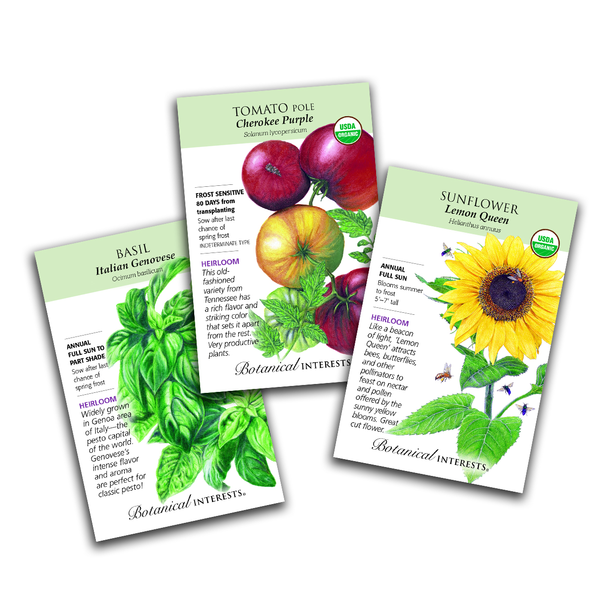 Botanical Interests Organic seed packet