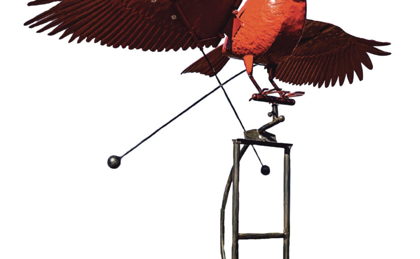 Esschert Designs rocking birds Cardinal Rocker