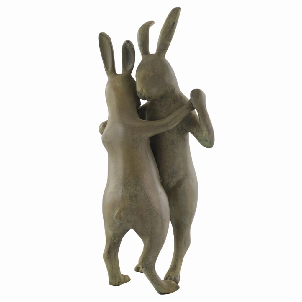 SPI Dancing Rabbits Sculpture