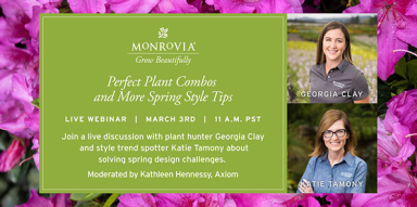 Monrovia Brings Beauty to Spring Gardens with Plant Combination Style Tips Webinar