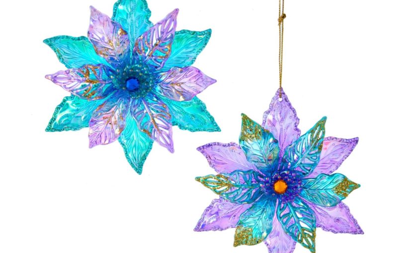 Kurt S Adler Inc. Poinsettia Ornaments