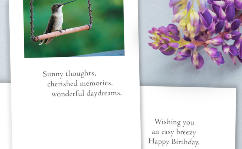 Cardthartic Card Humming Bird