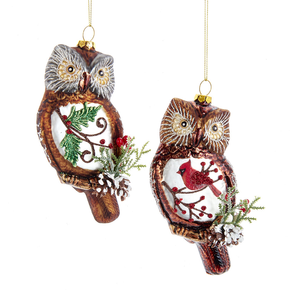 Kurt Adler owl ornaments