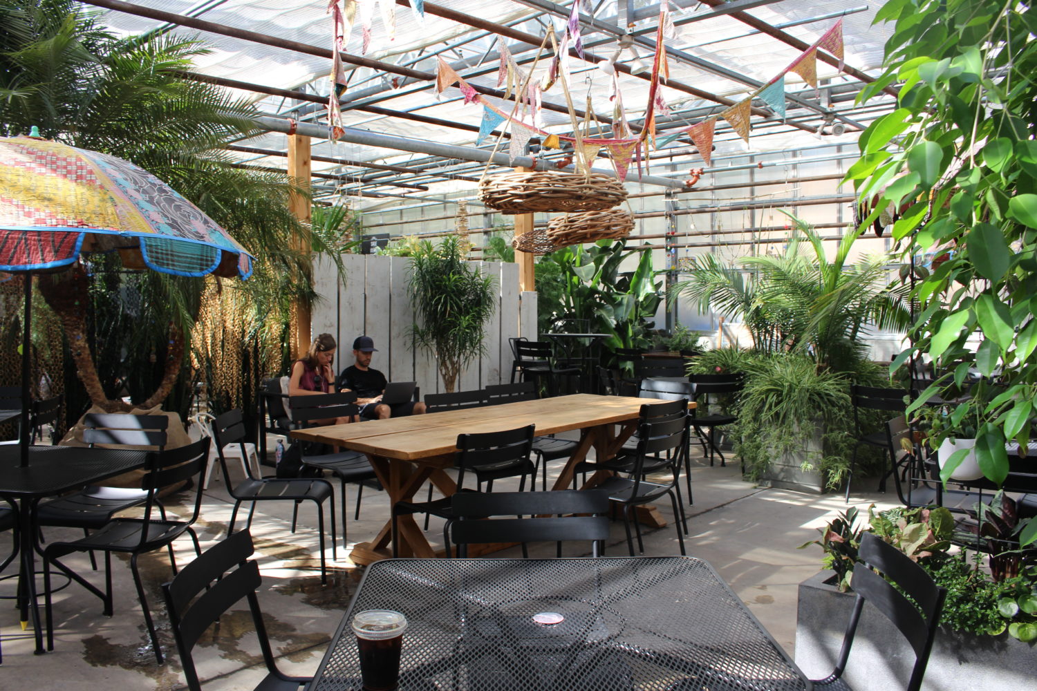 Botanically inspired Café Equinox operates inside the Shawnee location, with plenty of seating in the greenhouse.