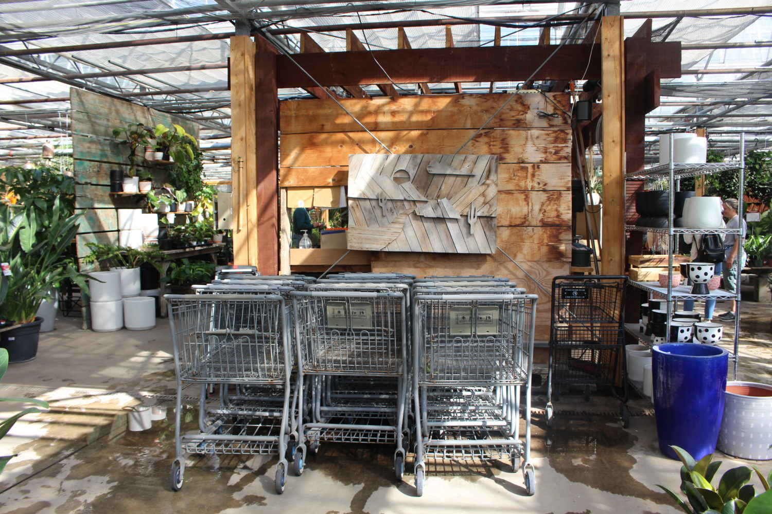 Family Tree Nursery Forgot to grab a cart when you came in? Find one behind the Potting Bench.