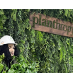 Planthropy living wall and model