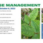 University of Florida Greenhouse Training Online courses Disease Management Starts September 11