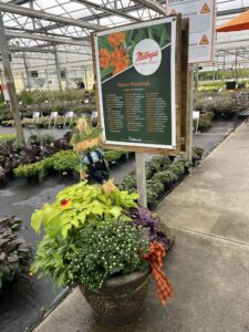 A handy sign at Natorp’s Nursery Outlet details all the native perennials it sells.