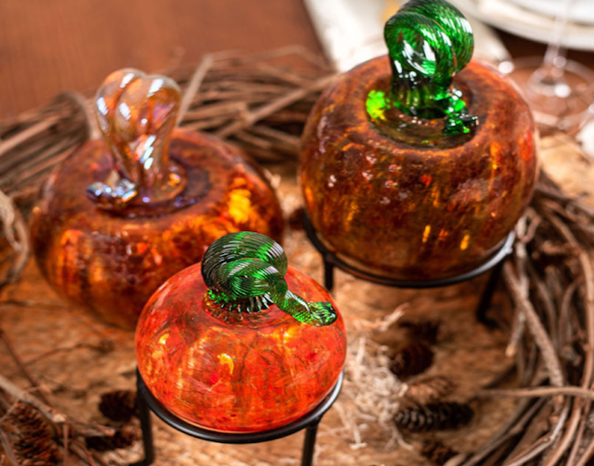 Pumpkin Collection_Kitras Art Glass