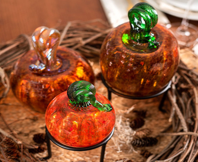 Pumpkin Collection_Kitras Art Glass