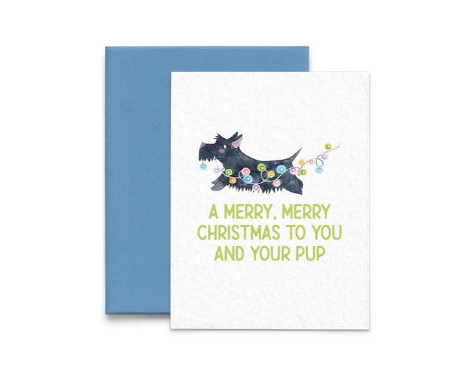 Merry Christmas to You and Your Pup Card_Lucky Dog Design
