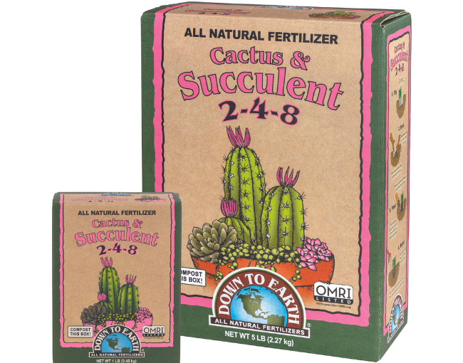 Cactus & Succulent 2-4-8 Fertilizer_Down To Earth Distributors