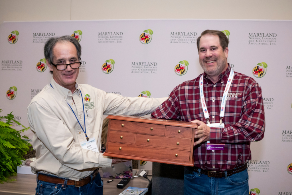 John Murphy, owner Murphy John’s, and Steve Black, founder, Raemelton Farm and winner of the J. Landon Reeve, IV Visionary Award