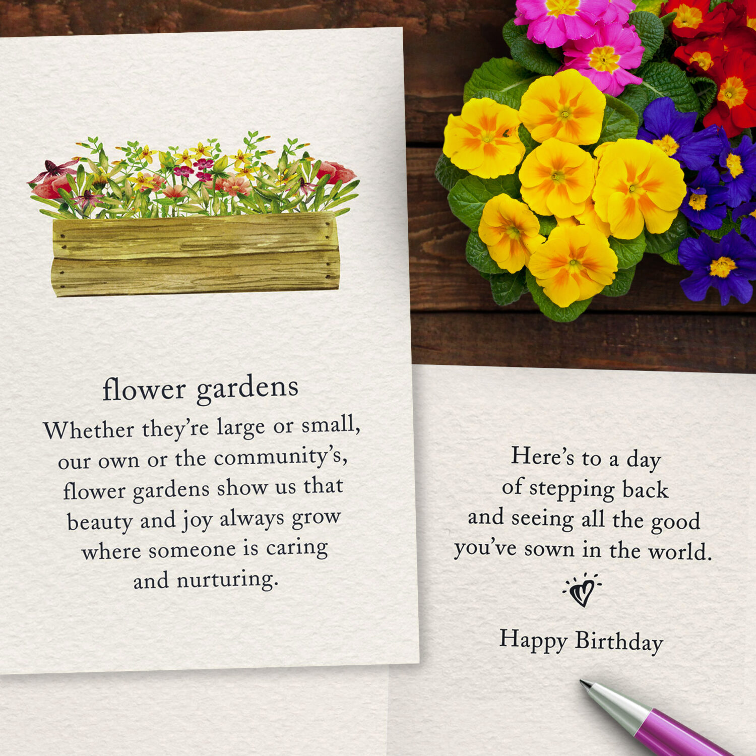 Cardthartic_Flower gardens Card