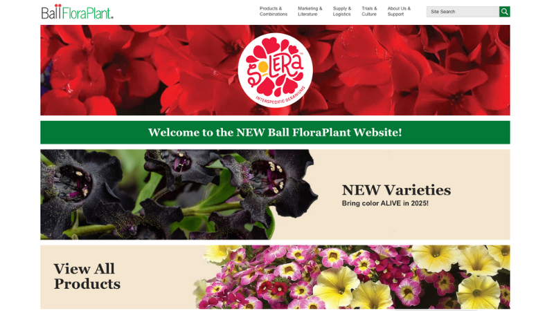 Ball FloraPlant website gets a new look