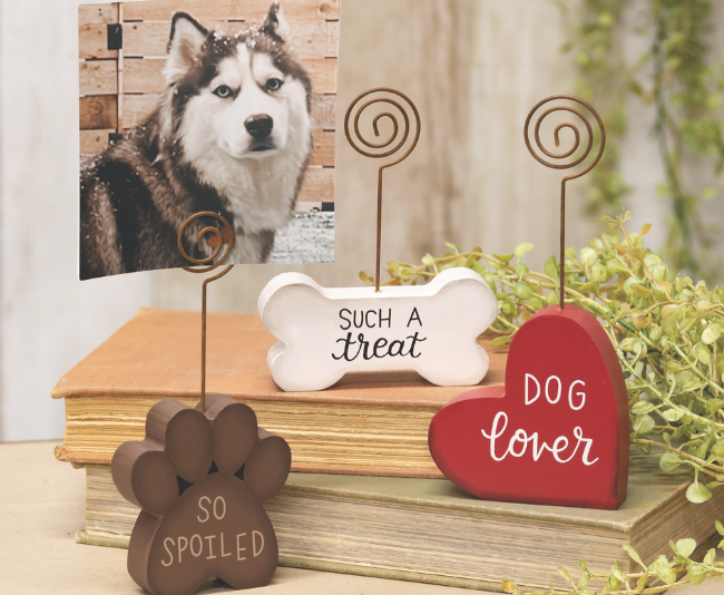 THE HEARTHSIDE COLLECTION _ Wooden Pet Photo Holders
