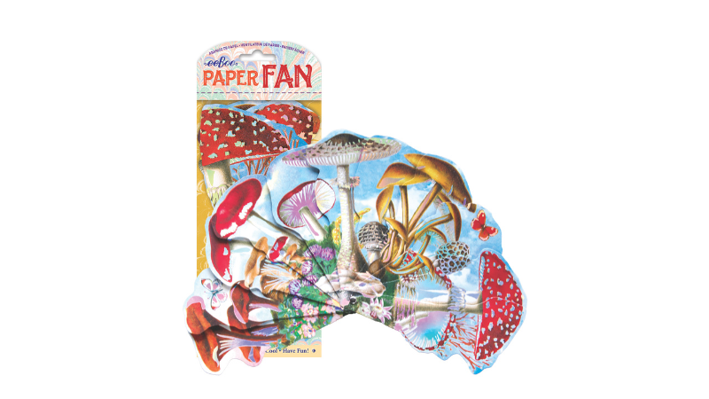 Mushroom Paper Fan_eeBoo