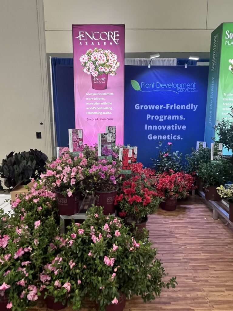Plant Development Sciences Inc. (PDSI) showcased the Autumn series of reblooming Encore Azaleas.