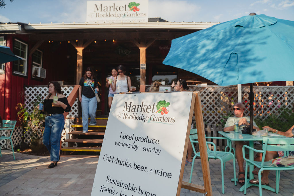 First Fridays at Rockledge Gardens, which evolved from a weekly Happy Hour event, offers a variety of activities that bring in both new and returning customers.