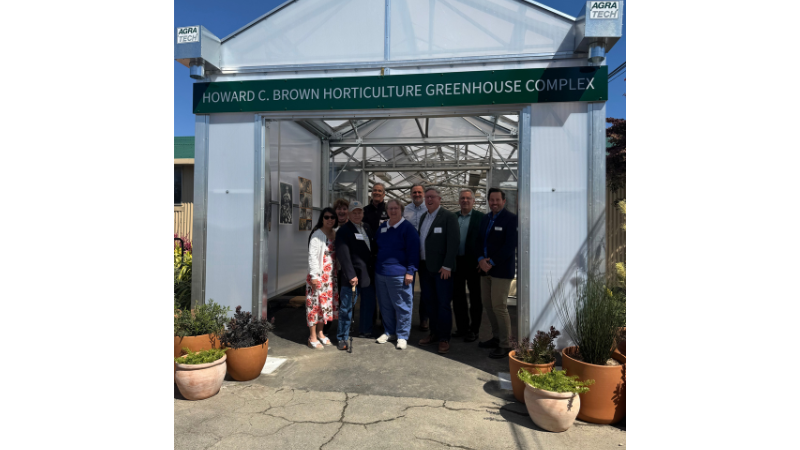 Sakata Seed America donates to greenhouse complex at Cal Poly