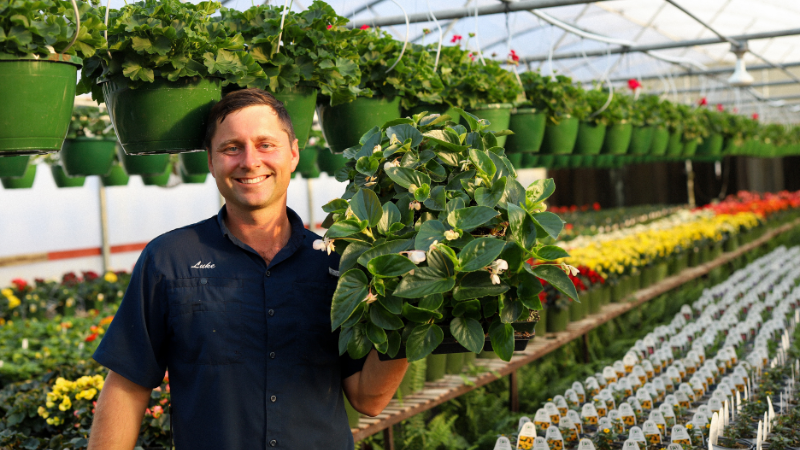 Luke Venable is wholesale manager and head grower at Forest Lake Greenhouses in Florence, South Carolina.