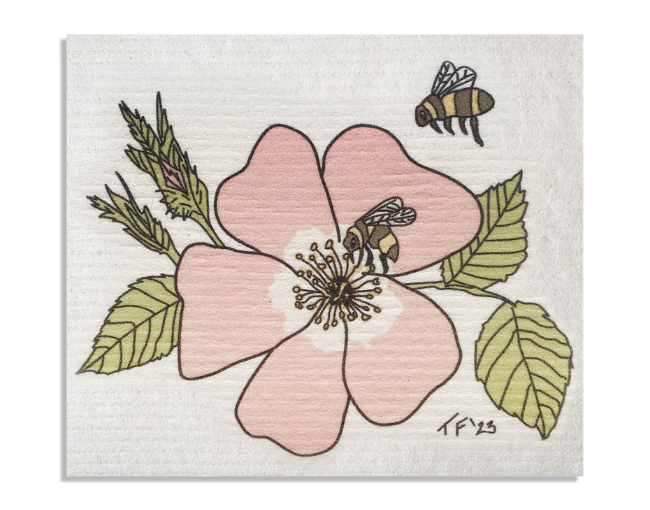 Toute-Petite_Sweet Briar Rose Swedish Dish Cloth