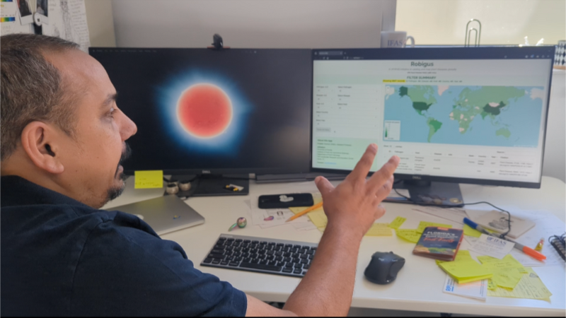 New University of Florida app tracks plant diseases. Photo by Lourdes Mederos, UF/IFAS