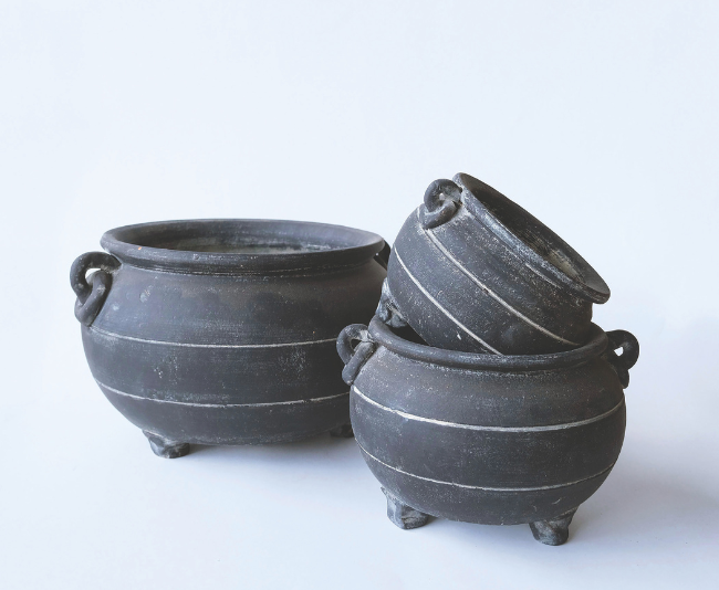 Botanical Collections_Terracotta Cauldron Planters