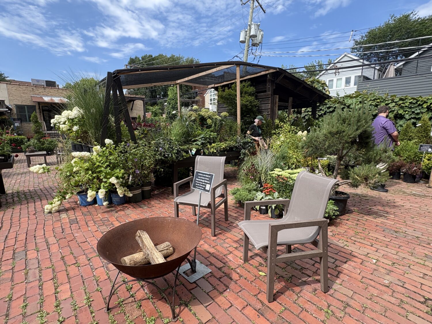 Chalet at Jayson Home Chicago patio plants