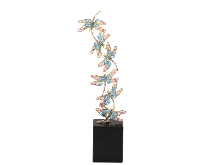 Enamel Dragonfly Sculpture Olivia Riegel