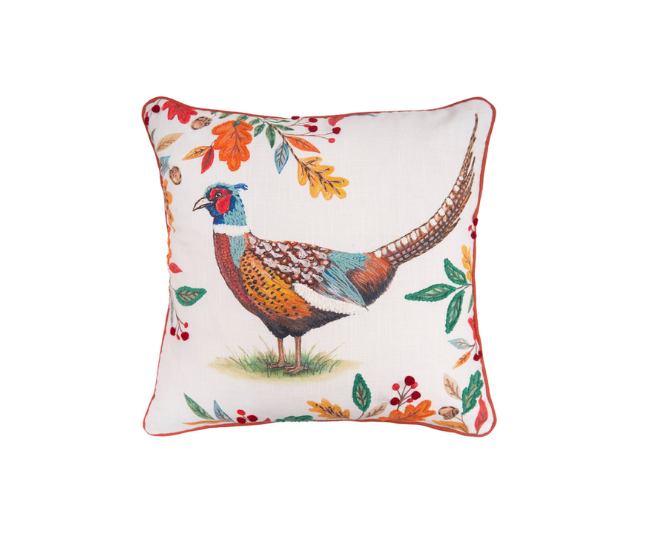 C&F Home_Harvest Pheasant Pillow