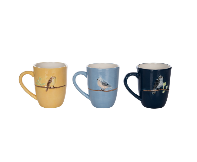 VIP Home & Garden_Ceramic Bird Mug Asst 3