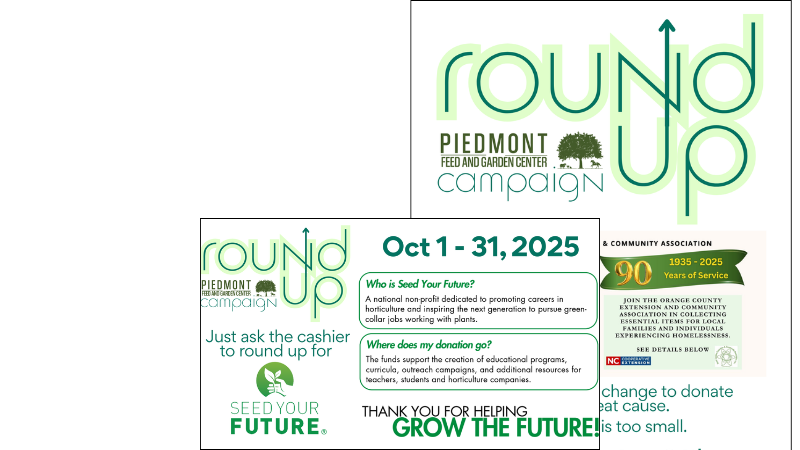 Piedmont Feed & Garden Center supports its local community through a partnership program.