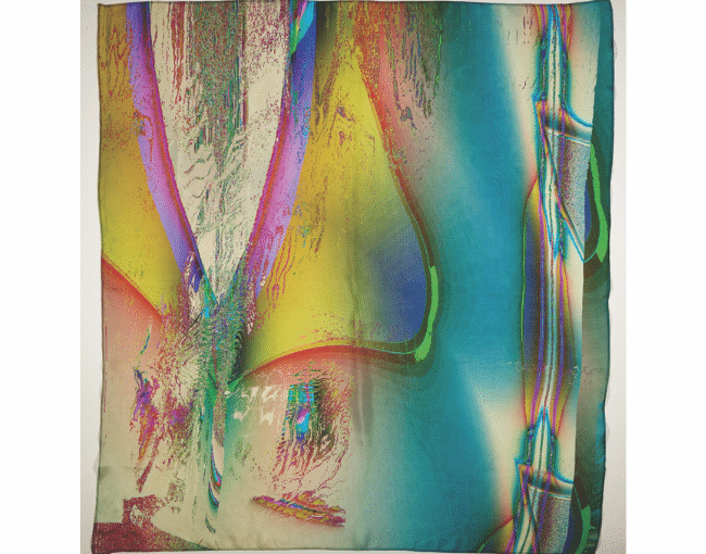 The Abstract Gardener_Dream of the Seashore Silk Scarf