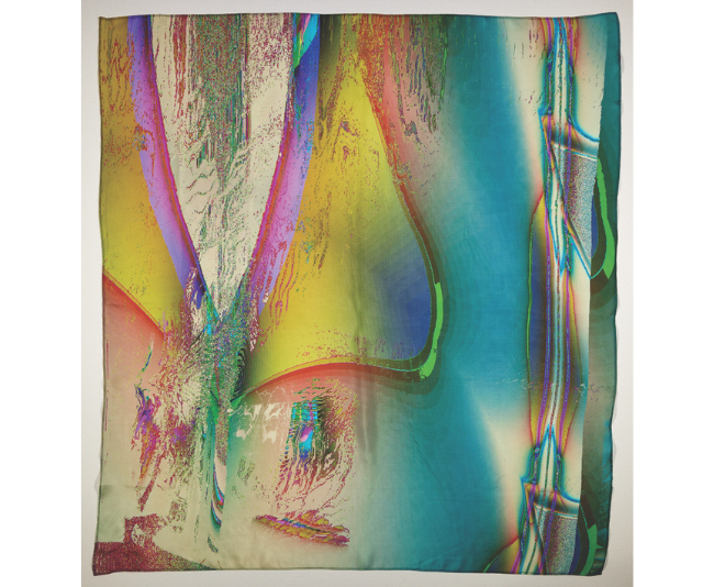 The Abstract Gardener_Dream of the Seashore Silk Scarf