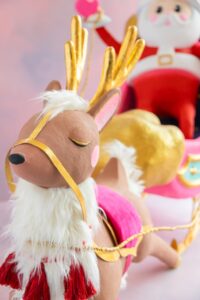 Celestial Sleigh Reindeer. Glitterville.
