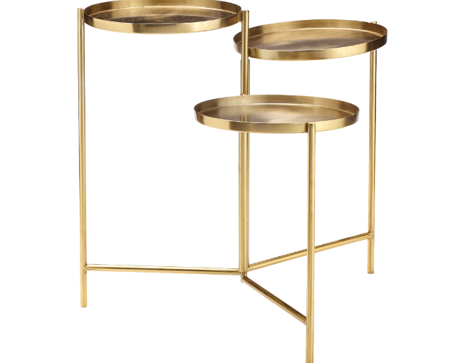 Burton + Burton _Gold plant stand